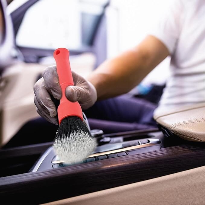 Brosse Nettoyage Voiture - CarUltraSoftBrush™ - Rouge